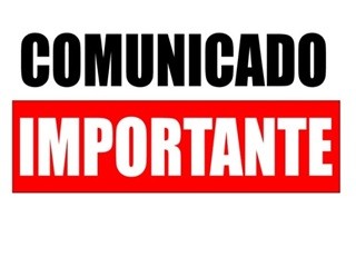Comunicado importante